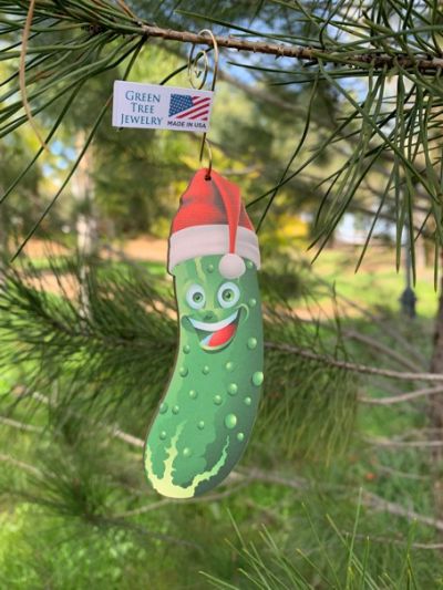 pickle wood ornament