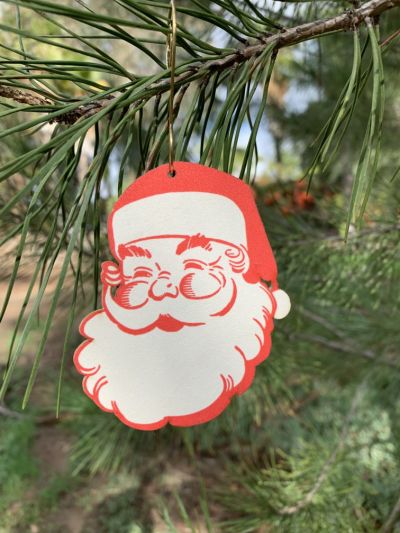 Vintage Santa Ornament