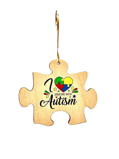 I Love Someone With Autism Ornament #9868
