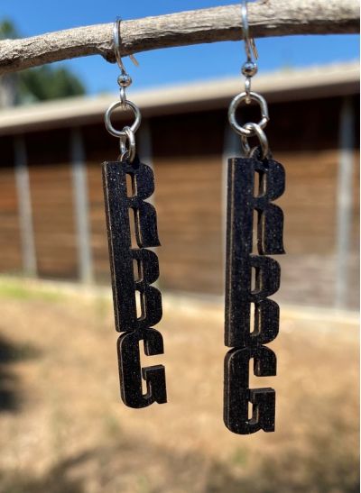 RBG Letter EARRINGS #T213