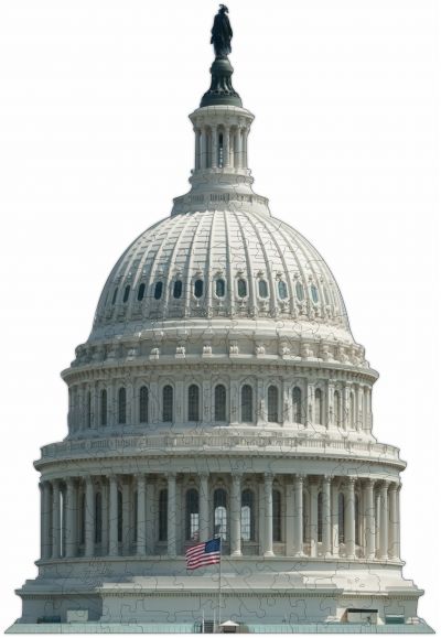 Whimsical U.S Capitol Dome Puzzle - 85PCS - #6500