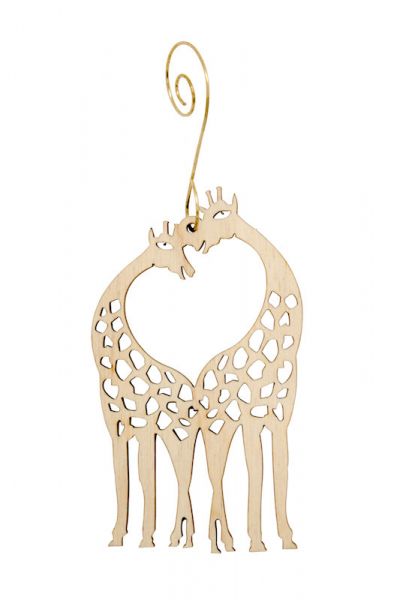 GIRAFFE Heart Ornament #9930