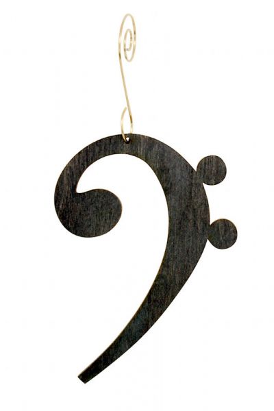 Bass Clef Ornament # 9972