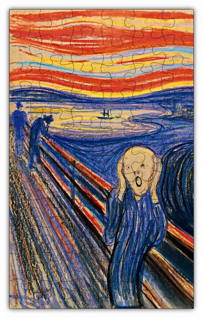 The Scream (1895) by Edvard Munch PUZZLE - 66PCS - #6509
