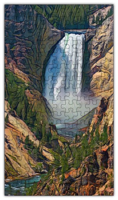 Yellowstone Falls PUZZLE - 144PCS - #6706