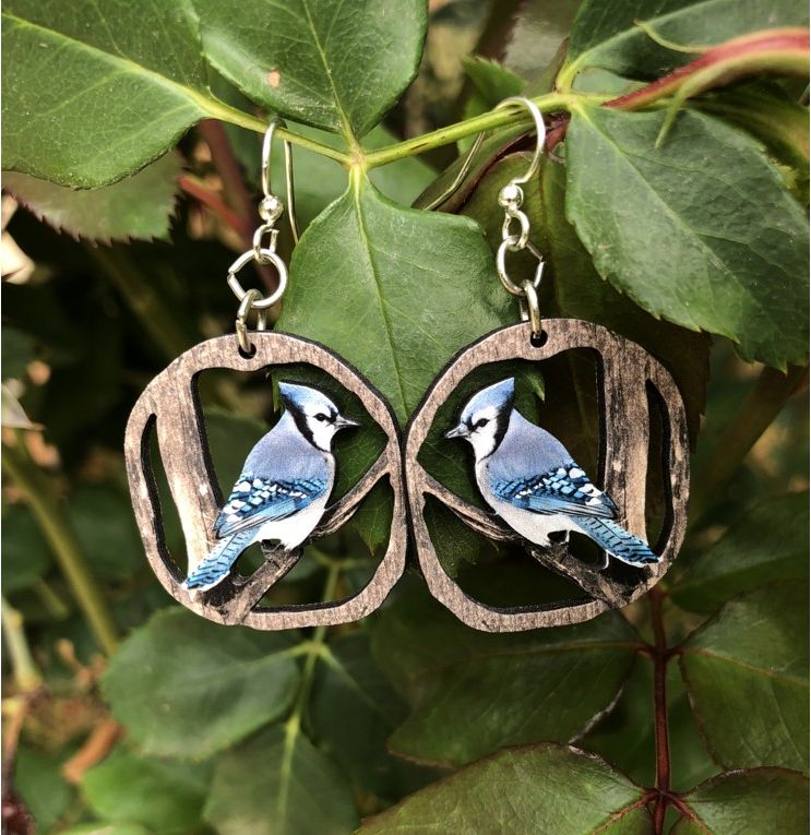 Feather Earrings (Blues) – Atlanta Designs