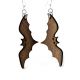 bat wood earrings