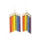 Pride wood earrings