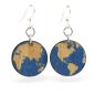 Earth wood earrings