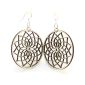 natural wood dreamcatcher earrings
