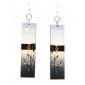 reflection wood earrings