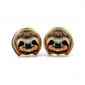 sloth stud wood earrings