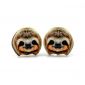 sloth stud wood earrings