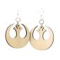 natural wood republic wood earrings