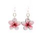 cherry blossom wood earrings