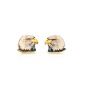 eagle stud wood earrings