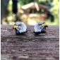 Eagle stud wood earrings