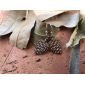 pine cone wood  earrings