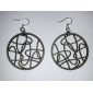 oval madness earrings in gray