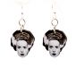 bride of frankenstein wood earrings
