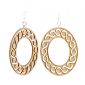 984 intertwined oval bamboo earrings