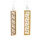 996 greek bamboo earrings