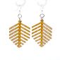 997 modern leaf bamboo earrings